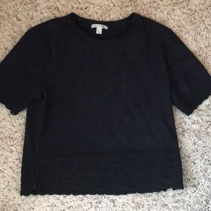 Soft Black Fashion Top